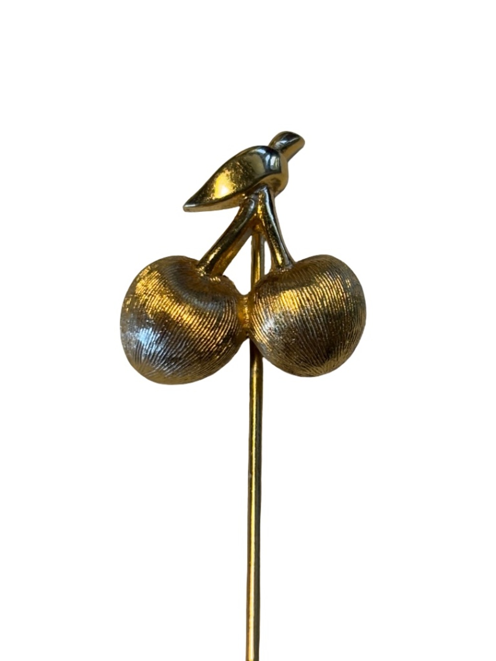 Trifari Signed Cherry Stick Pin